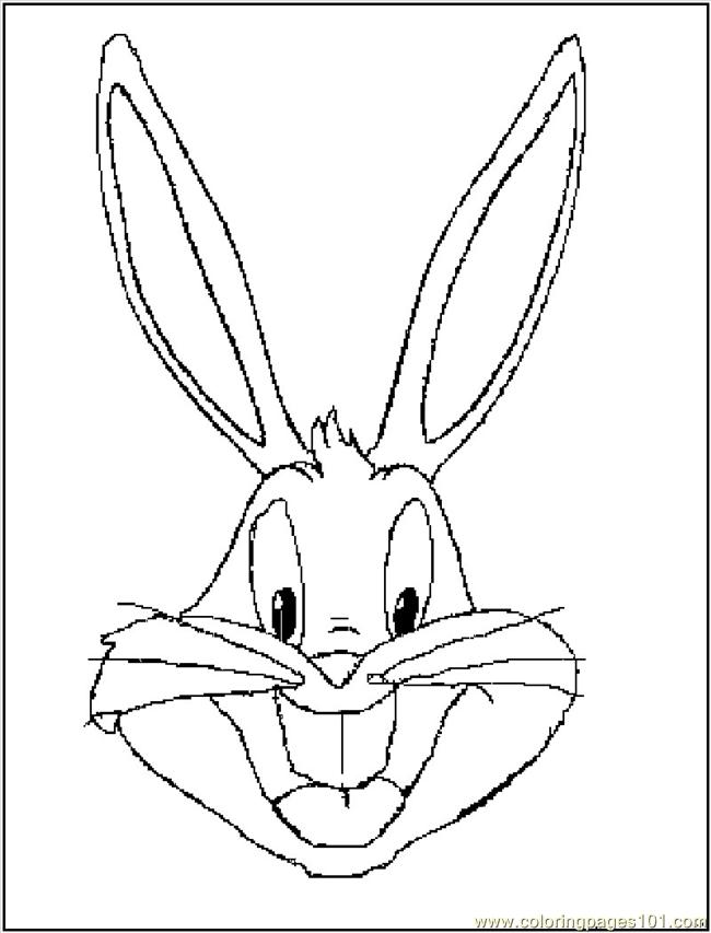 Plansa de colorat cu Bugs Bunny 41 36